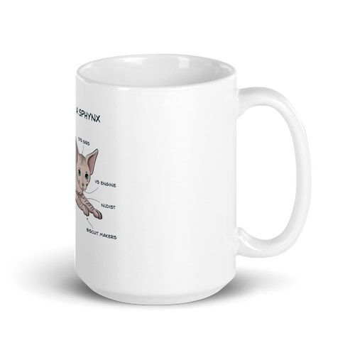 ANATOMY OF A SPHYNX CAT COFFEE MUG