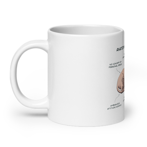 ANATOMY OF A SPHYNX CAT COFFEE MUG