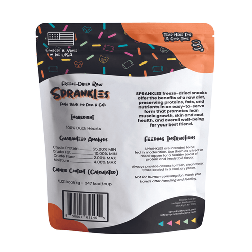Wholesale Freeze Dried Duck Heart Treats