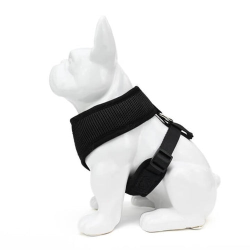 EcoBark Black Dog Harness - Over-the-Head Dog Vest Halter Dog for Small to Medium Dogs and Puppies