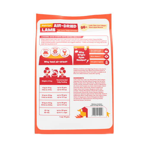 Wishbone Air-Dried Lamb Recipe Dog Food - 454g