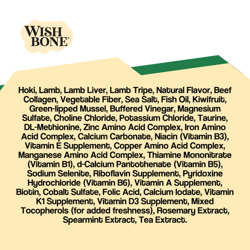 Wishbone Air-Dried Ocean Fish & Lamb Recipe Dog Food - 454g