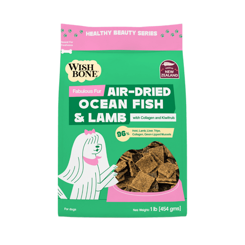Wishbone Air-Dried Ocean Fish & Lamb Recipe Dog Food - 454g