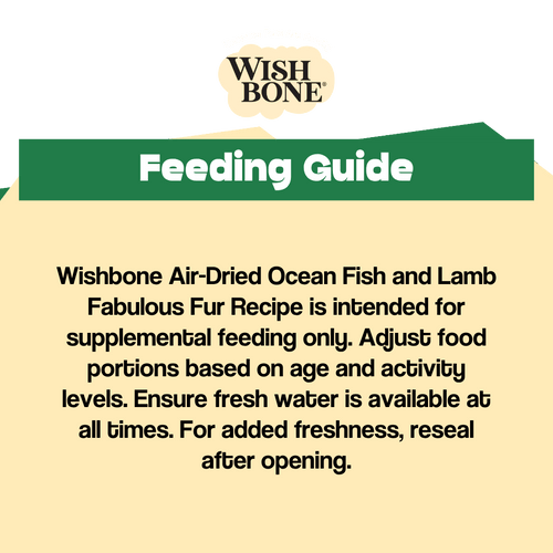 Wishbone Air-Dried Ocean Fish & Lamb Recipe Dog Food - 454g