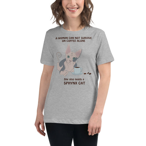 WOMAN CANT SURVIVE ON COFFEE ALONE TEE