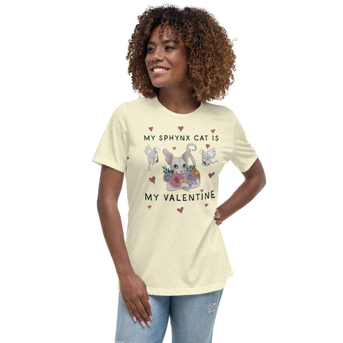MY SPHYNX CAT IS MY VALENTINE TEE