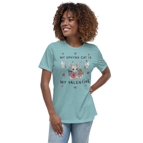 MY SPHYNX CAT IS MY VALENTINE TEE