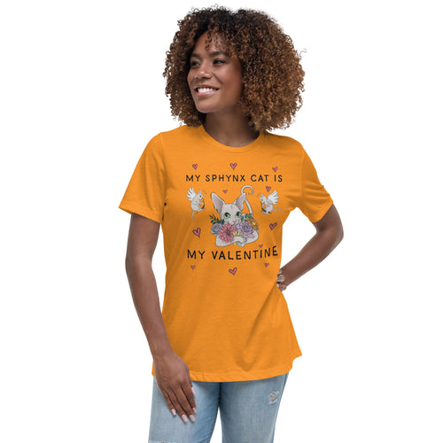 MY SPHYNX CAT IS MY VALENTINE TEE