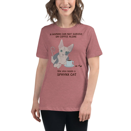 WOMAN CANT SURVIVE ON COFFEE ALONE TEE
