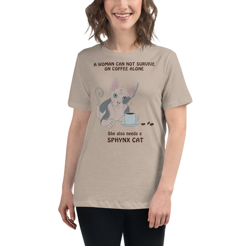 WOMAN CANT SURVIVE ON COFFEE ALONE TEE