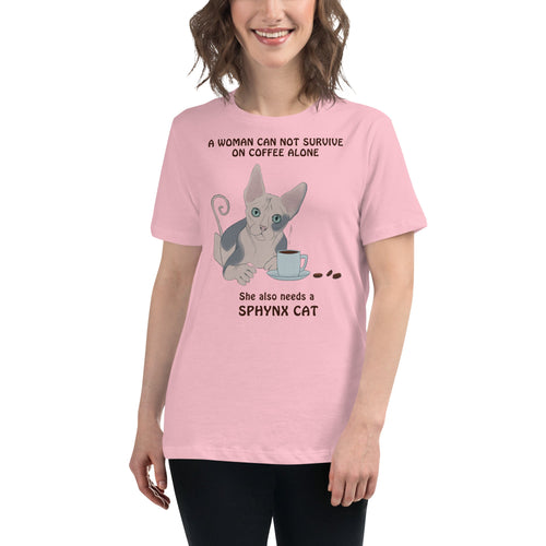 WOMAN CANT SURVIVE ON COFFEE ALONE TEE