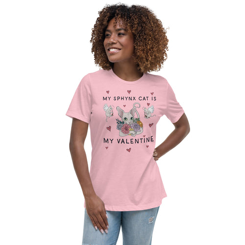 MY SPHYNX CAT IS MY VALENTINE TEE