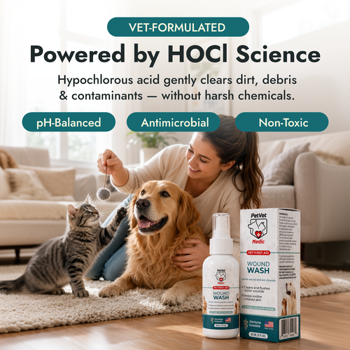 PetVet Medic® Wound Wash for Dogs, Cats & all Pets – 3 oz