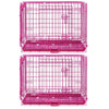24-42 Collapsible Pink Dog Crate RED24-42