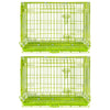 30 Collapsible Green Dog Crate GRN30