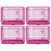 24-42 Collapsible Pink Dog Crate RED24-42