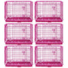 24-42 Collapsible Pink Dog Crate RED24-42