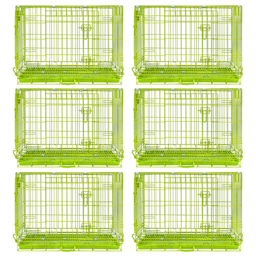 30 Collapsible Green Dog Crate GRN30