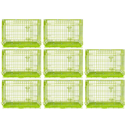 30 Collapsible Green Dog Crate GRN30