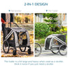 2-In-1 Pet Bike Trailer Stroller